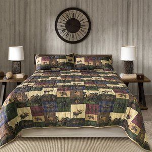 True Grit The Lodge Quilt and Sham Set Twin Size